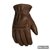 GANTS - ROLAND SAND DESIGN - RSD - LEATHER - WELLINGTON - TOBACCO/MARRON - TAILLE S