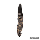 COUTEAU - 101 INC - SKULL - NOIR / MARRON