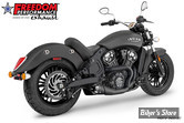 ECHAPPEMENT -  FREEDOM PERFORMANCE - INDIAN SCOUT 14UP - SHORTY 2 EN  1 - AMERICAN OUTLAW - NOIR / NOIR SCUPLTE - IN00187