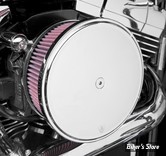 - FILTRE A AIR - ARLEN NESS - BIG SUCKER AIR FILTER KIT AVEC COUVERCLE - STAGE 2 - TOURING 02/07 / SOFTAIL 01/15 / DYNA 04/17 / TWINCAM CARBU CV 99/06 - FILTRE STANDARD - LISSE BILLET CHROME - 18-810