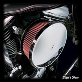 - FILTRE A AIR - ARLEN NESS - BIG SUCKER AIR FILTER KIT AVEC COUVERCLE - STAGE 2 - TOURING 02/07 / SOFTAIL 01/15 / DYNA 04/17 / TWINCAM CARBU CV 99/06 - FILTRE STANDARD - LISSE CHROME - 18-818