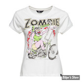 TEE-SHIRT - QUEEN KEROSIN - ZOMBIE OFFWHITE - TAILLE S