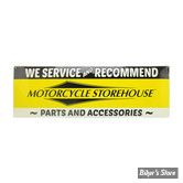 PLAQUE METALLIQUE - MOTORCYCLE STOREHOUSE - DEALER SIGN