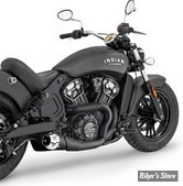 ECHAPPEMENT -  FREEDOM PERFORMANCE - INDIAN SCOUT 14UP - SHORTY 2 EN  1 - AMERICAN OUTLAW - NOIR / CHROME - IN00189