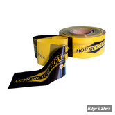 RUBAN BARRICADE - MOTORCYCLE STOREHOUSE - BARRIER TAPE - NOIR / JAUNE