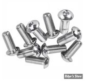 VIS TETE BOMBEE 5/16-24 X 19.00MM / 3/4" - ALLEN - CHROME - LE PAQUET DE 10 PIECES