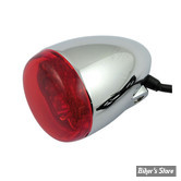 ECLATE K - PIECE N° 07 - CLIGNOTANTS CHRIS PRODUCT LED - CORPS : CHROME / CABOCHON : ROUGE / ECLAIRAGE ROUGE