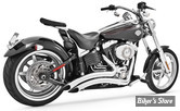 - ECHAPPEMENT - FREEDOM PERFORMANCE - SHARP CURVE RADIUS II - 2 EN 2 - SOFTAIL FXCW/C 08/11 / FXSB 13/17 - CHROME