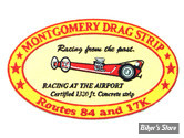 ECUSSON/PATCH - V-TWIN - MONTGOMERY DRAG - TAILLE : 5" X 2.75" ( 12.70 CM X 7 CM ) - LA PAIRE