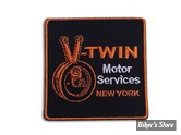 ECUSSON/PATCH - V-TWIN - MOTOR SERVICE - TAILLE : 2.5" X 2.5" ( 6.45 CM X 6.45 CM ) - LA PAIRE