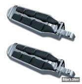 KYN - REPOSES PIEDS KURYAKYN - RETRO - EMPREINTE : MALE - FINITION : CHROME / CAOUTCHOUC NOIR - 4400