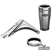 PORTE BOUTEILLE/GOBELET - KURYAKYN - PASSENGER DRINK HOLDER - TOURING 98/13 - CHROME - 1493