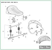  ECLATE T - PIÈCE N° 00 - ECLATE DES PIECES DE RESSORTS AUXILIAIRES - SELLE BUDDY 1965 / 1984