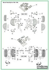  ECLATE Y - PIECE N° 00 - ECLATE DES PIECES DE PLATEFORMES AVANT - BIGTWIN 1940 / 1984