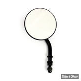 RETRO ROND - TIGE COURTE - DIAMETRE 3" - NOIR