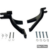 KIT SUPPORTS POUR CONVERSION DE MARCHES-PIEDS AVANT EN REPOSE-PIEDS - SOFTAIL M8 2018UP - OEM 50501640 - NOIR - DRAG SPECIALTIES