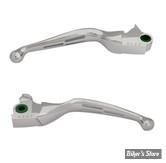 ECLATE L - PIECE N° 06 / 08 - KIT LEVIERS TOURING FLHTCUTG / FLTRT 17/18 - OEM 41700423 - SLOTTED WIDE BLADE LEVER SET / LARGE - DRAG SPECIALTIES - CHROME 