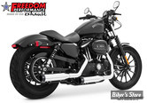 SILENCIEUX - FREEDOM PERFORMANCE SIGNATURE SLIP ON 3" 1/4 - SPORTSTER 04/13 - CHROME / SORTIE NOIR SCUPLTE - HD00197