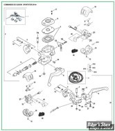  ECLATE L - PIECE N° 00 - ECLATE DES PIECES DE COMMANDE DE GUIDON - SPORTSTER 2014 / 2022