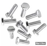 VIS TETE HEXAGONALE - 1/4"-28 X 19.00MM / 3/4" - CHROME - LE PAQUET DE 10 PIECES