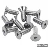 VIS TETE FRAISEE 1/4-28" X 19.00MM / 3/4" - ALLEN - CHROME - LE PAQUET DE 10 PIECES