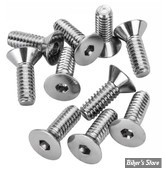 VIS TETE FRAISEE 1/4"-20 X 19.00MM / 3/4" - ALLEN - CHROME - LE PAQUET DE 10 PIECES