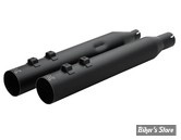 SILENCIEUX DE REMPLACEMENT - TOURING MILWAUKEE EIGHT 17UP - KHROME WERKS - 4" HP-Plus® Slip-On Mufflers - STRAIGHT CUT - NOIR - 40FST-1011-BLK