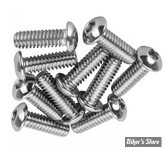 VIS TETE BOMBEE 1/4"-20 X 19.00MM / 3/4" - ALLEN - CHROME - LE PAQUET DE 10 PIECES