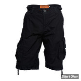 SHORT - WEST COAST CHOPPERS - WCC - CAINE RIPSTOP - COULEUR : NOIR 