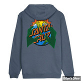 -SWEAT SHIRT A CAPUCHE - SANTA CRUZ - KENDHALL END OF THE DOT - GRIS - TAILLE M
