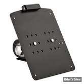 SWITZERLAND - PLAQUE LATERALE -  DYNA 06/17 - RICK'S MOTORCYCLES - side mount License plate bracket SHORT LED - FORMAT : 180 MM X 140 MM - NOIR MAT - 55-2082030-CH