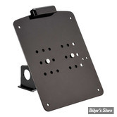 GERMANY - PLAQUE LATERALE -  SOFTAIL 00/07 - RICK'S MOTORCYCLES - side mount License plate bracket SHORT LED - FORMAT : 180 MM X 200 MM - NOIR MAT - 55-1072031-0