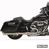 ECHAPPEMENT - BASSANI - TOURING 17UP MILWAUKEE-EIGHT® - ROAD RAGE III LONG 2-INTO-1 SYSTEMS - MEGAPHONE - LONG / INOX BROSSE