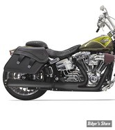 ECHAPPEMENT BASSANI - ROAD RAGE 2EN1 - SOFTAIL FXSB/SE 13/17 / FXCW/C 08/11 FXSTSSE 2009 - LONG/NOIR - 