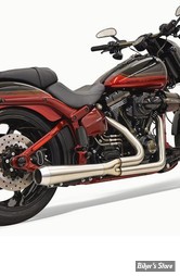 ECHAPPEMENT BASSANI - ROAD RAGE III SHORT 2EN1 - SOFTAIL FXSB/SE 13/17 / FXCW/C 08/11 FXSTSSE 2009 - ACIER INOX