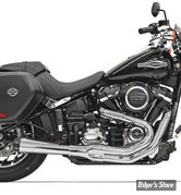 ECHAPPEMENT - BASSANI - SOFTAIL FLSB SPORT GLIDE 18UP - ROAD RAGE  2-INTO-1 SYSTEM - MEGAPHONE - CHROME