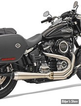 ECHAPPEMENT - BASSANI - SOFTAIL FLSB SPORT GLIDE 18UP - ROAD RAGE  2-INTO-1 SYSTEM - MEGAPHONE - INOX / STAINLESS