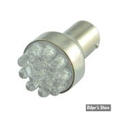 AMPOULE DE FEU ARRIERE / CLIGNOTANT - 12V - CULOT : BAY15D - OEM 1157 - LED ORANGE- Double filament
