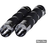 - POIGNEES - KHROME WERKS - TIRAGE ELECTRONIQUE - CUSTOM  HAND GRIPS - AIR CUSHION EDGE - CHROME - 500170