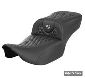 - SELLE SADDLEMEN - ROADSOFA HC ALLONGEE - EXTENDED REACH SEAT - TOURING 2023UP - NOIR / COUTURES ARGENTS - 823-07-19005