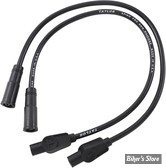 FILS DE BOUGIES - TAYLOR / SUMAX - SPORTSTER 04/06 / TOURING 99/08 -TAYLOR 8MM PRO SPARK PLUG WIRE KIT - NOIR - 20034