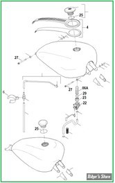  ECLATE A - PIECE n° 00 - ECLATE DES PIECES D'ESSENCE - SPORTSTER 2004/2006