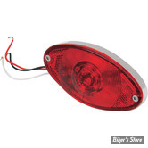 Feu arriere - Cateye Super Plat - Led / cabochon Rouge