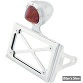 PLAQUE LATERALE ROLAND SANDS DESIGN - TAILLIGHT TAG BRACKET - SPORTSTER - Chrome