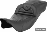 - SELLE SADDLEMEN - RoadSofa™ allongée - TOURING 08/23 - FIBRE DE CARBONE - TR - COUTURES : NOIR - 808-07B-20500