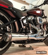 ECHAPPEMENT SUPERTRAPP - 2 EN 1 FATSHOTS - SOFTAIL 18UP - CHROME - 828-74684