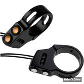 CLIGNOTANTS DE FOURCHE - JOKER MACHINE - POUR TUBES DE FOURCHE DE 41MM - RAT EYE - NOIR / ORANGE