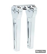 32MM - LA CHOPPERS - PERFORMANCE RISERS - 1" 1/4 - DROIT - HAUTEUR  : 20CM / 8" - CHROME - LA-7480-08C