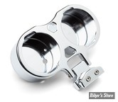 ECLATE A1 - PIECE N° 13 - SUPPORT DE COMPTEUR - LA CHOPPERS - DYNA / SPORTSTER  - 2 INSTRUMENTS - CHROME - LA-7397-02C