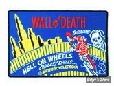 ECUSSON/PATCH - V-TWIN - WALL OF DEATH - TAILLE : 4.25" X 2.8" ( 10.80 CM X 7.10 CM ) - LA PAIRE